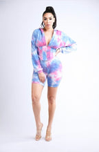 Cargar imagen en el visor de la galería, Camille Set - Tie Dye Jersey Hoodie Short Set