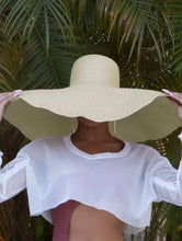 Cargar imagen en el visor de la galería, Major Shade OverSized Beach Hat - Sand