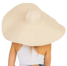 Cargar imagen en el visor de la galería, Major Shade OverSized Beach Hat - Sand