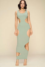 Load image into Gallery viewer, OUT OF UR LEAGUE- Cut out bodycon dress